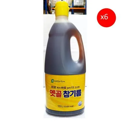 더고소한옛골참기름(오뚜기제유 1.5k) 6개 식자재 업소용 대용량 맛사랑 백통참깨 이츠웰 참기름 오뚜기제유 시골집 이미지