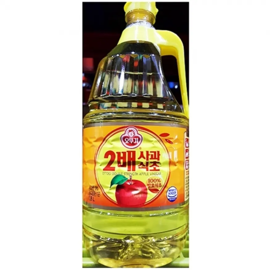 2배 사과식초(오뚜기 1.8L) 오뚜기식초 식초 업소용 대용량 식자재 조미료 요리용 피클재료 이미지