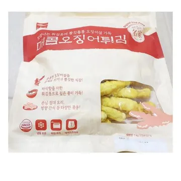 사옹원 매콤오징어튀김(1K) 1개 식자재 업소용 대용량 냉동 오징어 씨기프트 통통 오징어베이트 베이트 우리들 용표 수