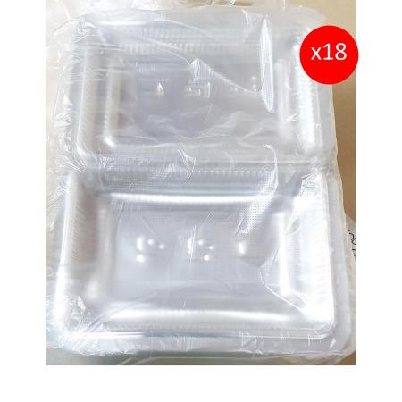 그린락 비닐도시락대 18 x23.5cm 100매 X18 비닐도시락 도시락용기 일회용도시락 업소용도시락 배달용기 도시락포장 테이크아웃용기 식당용품 대형도시락