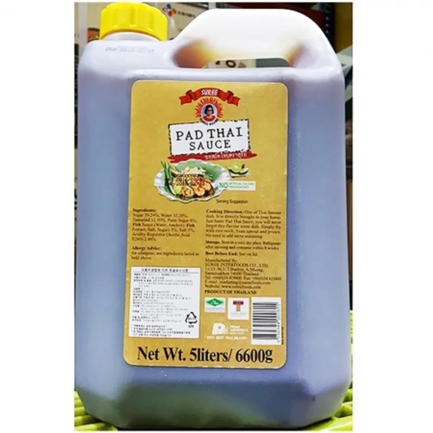팟타이소스(수리 5L)X4 식자재 업소용 대용량 태국요리 아시아요리 태국소스 볶음소스 팟타이맛집 동남아요리 이미지