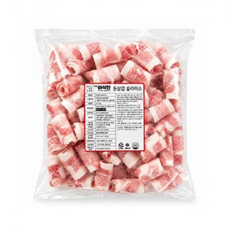 VDF 더바삭한정육 돈삼겹슬라이스2Kg
