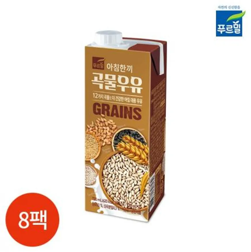 CL 푸르밀 아침한끼 곡물우유 730ml x 8팩 이미지