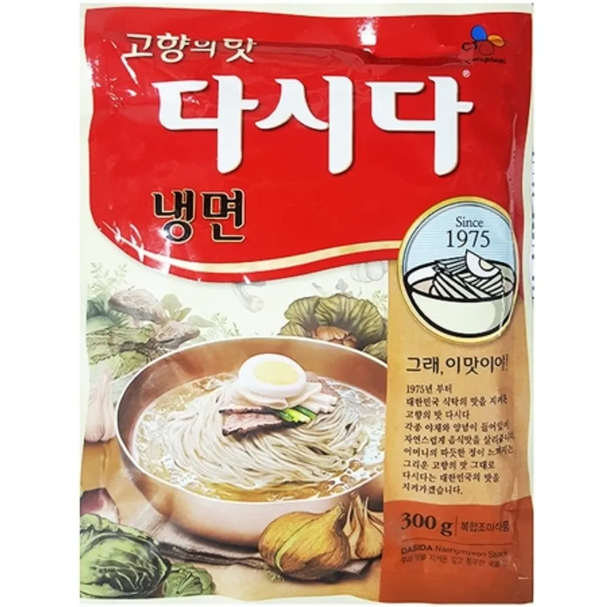 냉면다시다(백설 300g) 1개 식자재 업소용 대용량 백설 냉면다시다 냉면 냉면용 제일제당 육수제조용 하프클럽 초특가 냉면용다시다 이미지