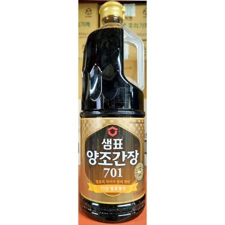 샘표식품 양조간장701(1.7L) 6개 식자재 업소용 대용량 샘표 샘표식품 양조진간장 양조간장 오복 제이큐 맛 이미지