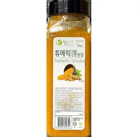 터머릭분말(이슬나라 400g) 12개 식자재 업소용 대용량 이슬나라 티알아이 터머릭분말 신영 고메스파이스 페트 향신료 은진 오허브 이미지