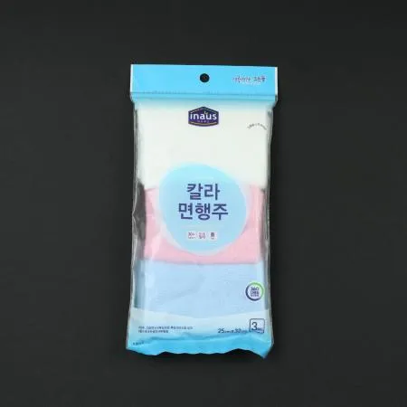크린랩- 칼라 면 행주 3매입 1개 식자재 업소용 대용량 크린랩 크린랲 면행주 행주 이미지