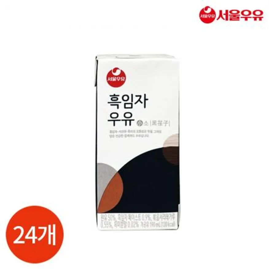 CL 서울우유 흑임자 우유 190ml x 24개 이미지
