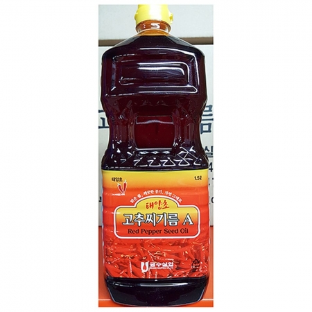 고추맛기름(A 금수 1.5L)X12 고추기름 업소용고추기름 식자재고추기름 대용량고추기름 향미유 맛기름 조미유 중식재료 중식당