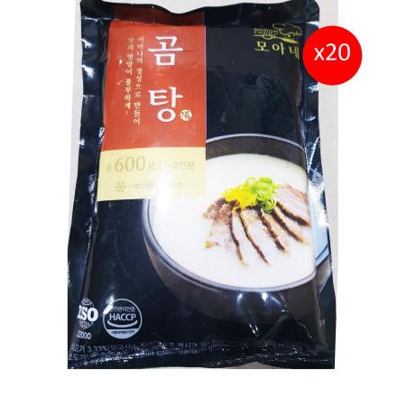 곰탕(모아네 냉동 600g) 20개 식자재 업소용 대용량 오뚜기 대도식품 춘풍접객 전문점 곰탕 카레 나주 업소용 이미지