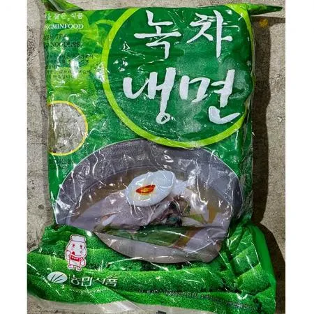녹차냉면(농민식품 냉동 2K) 6개 식자재 업소용 대용량 맛찬들 녹차냉면 식자재 하남이조푸드 강동퓨어 칠갑농산 한라 쪽빛누리 화