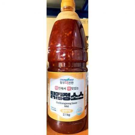 청우 닭강정소스 2.1Kg X8 치킨소스 양념치킨소스 강정소스 소스 닭강정가게 치킨집 업소용 대용량