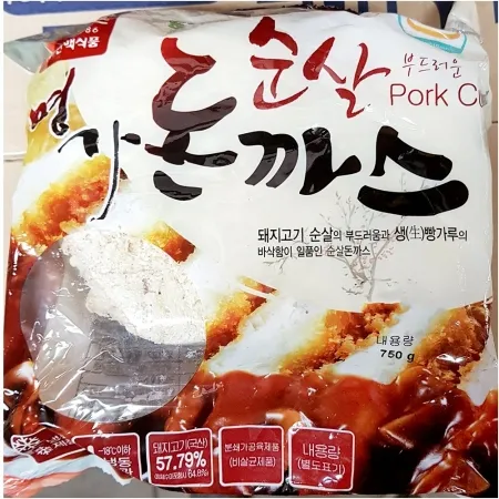 한맥 순살돈까스(150gx5) 1개 식자재 업소용 대용량 한맥 두레 육가공 순살 식자재 순살돈까스 즉석식품 하림 성원냉동