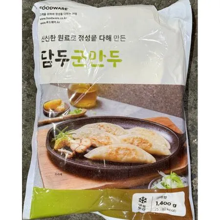 철판군만두(담두 1.4K) 1개 식자재 업소용 대용량 엄지식품 전기 바삭바삭 군만두 아하 나래 대량 철판군만두 오양