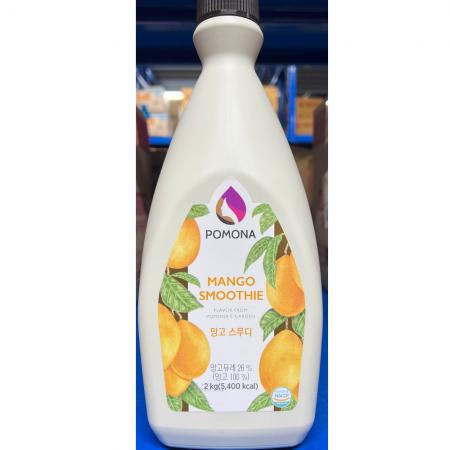 망고스무디(포모나 2K) X6 카페재료 업소용 음료베이스 과일음료 디저트카페 망고퓨레 스무디베이스 망고원액