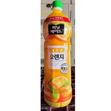 오렌지주스(미닛메이드 1.5L) 12개 식자재 업소용 대용량 돈시몬 코카콜라 델몬트 롯데칠성음료 돌 보타니 서울우유 웅진식품 빙그레
