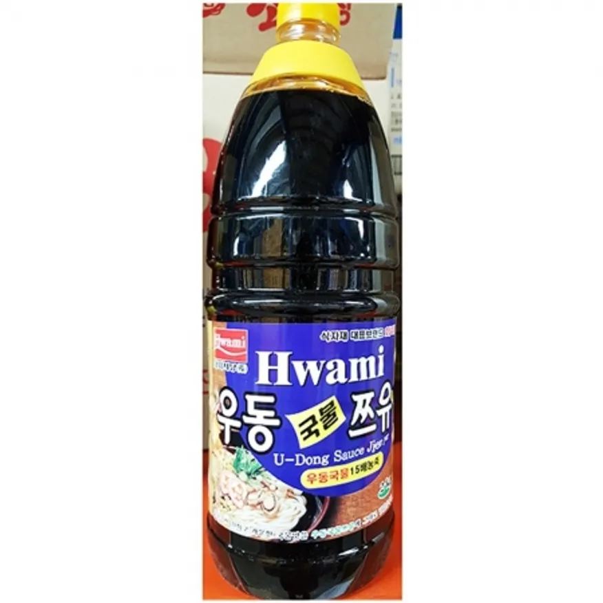 우동국물쯔유(화미 2K)X8 우동다시 우동육수 우동국물 액상소스 업소용 식자재 대용량 우동전문점 분식집 이미지