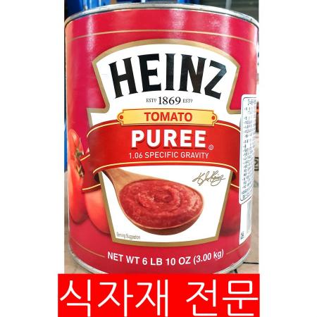 토마토퓨레(하인즈 2.97K) 1개 식자재 업소용 대용량 디벨라 유기농 코스트코 포미 무띠 시리오 하인즈 헌트 토마토퓨레 이미지