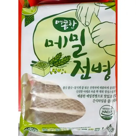 아하식품 매콤한메밀전병 120g x10입 1.2k X8 식당용 분식재료 업소용전병 간편식 안주 메밀전병 매운전병 냉동전병 강원도음식 전통간식