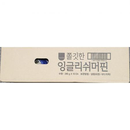 잉글리시머핀(삼립 240g x10입 2.4K) 1개 식자재 업소용 대용량 삼립 잉글리시 잉글리시머핀 토마스 모닝 잉글리쉬머핀 브레밀 브레드샵 잉글리쉬