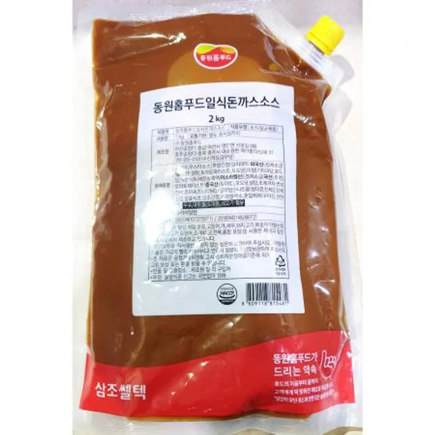 돈까스소스k(삼조쎌텍 2k) 4개 식자재 업소용 대용량 오뚜기 돈까스소스 통조림 돈까스양념 식자재 이미지