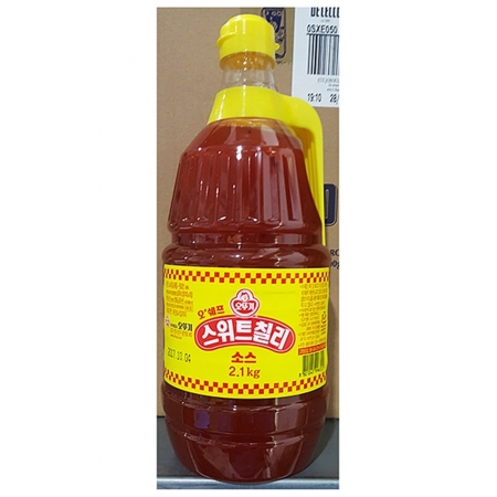 스위트칠리소스(오뚜기 2.1k)X6 칠리소스 소스 튀김소스 만능소스 업소용 식자재 대용량 레스토랑