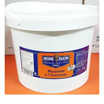 홀그레인머스타드(르네 5k) 1개 식자재 업소용 대용량 홀그레인머스타드 르네 폰타나 뷰포 엠사 입점행사 클로비스 아샤펜부르크 샐러드