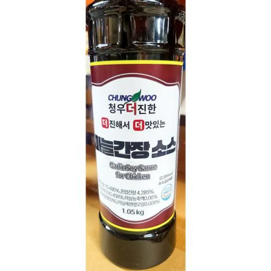 마늘치킨간장소스(청우 1k) 1개 식자재 업소용 대용량 이슬나라 간장 마늘 청우 금양 하프클럽 맛죤 소스 제이큐 이미지