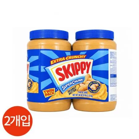 CL 스키피 크런치 땅콩버터 1.36kg x 2개 이미지