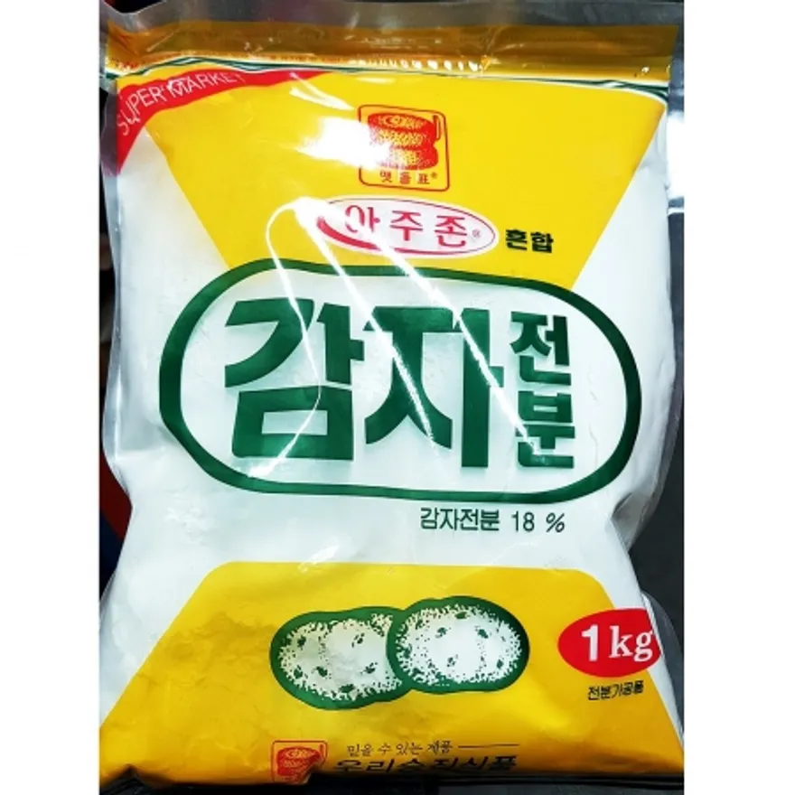 혼합감자전분(승진 1K)X4 승진혼합감자전분 업소용전분 식자재전분 요리재료 튀김재료 농축재료 전분가루 감자전분 탕수육전분 이미지