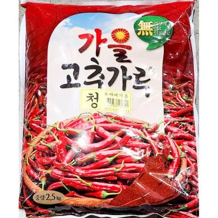 다대기용 청양고춧가루(가을 중국70 2.5K) 6개 식자재 업소용 대용량 청양 고춧가루 중품질보장 농부방앗간 햇 태양초 금빛지엔씨 이미지