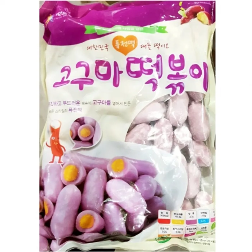 떡드림 고구마떡볶이 1KX10 떡볶이 떡 냉동떡볶이 업소용 식자재 대용량 분식점 고구마 간편식 이미지