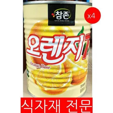오렌지원액(참존 835ml) 4개 식자재 업소용 대용량 참존 청솔 과즙 초특가 삼아 커피숍 농축 오렌지원액 차그림