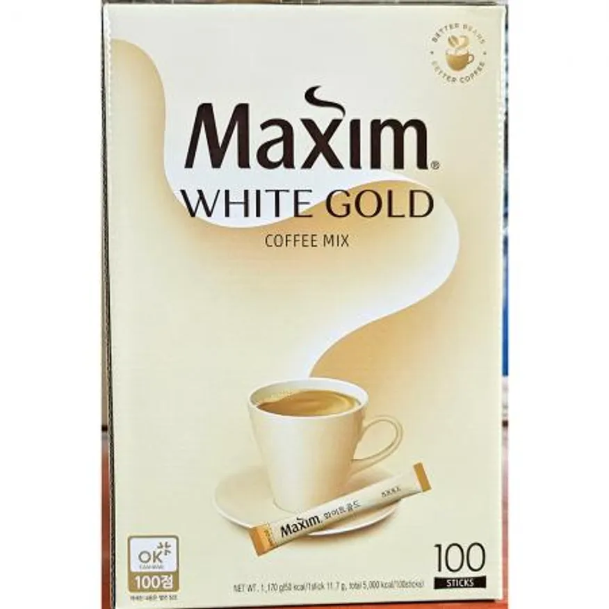 일회용 화이트 커피믹스(맥심 100T) 이미지