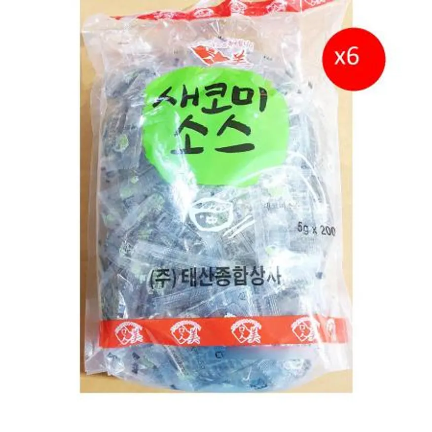 맛미 새코미소스 5gx200입 일회용 1k X6 이미지