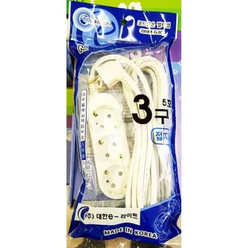 멀티탭(대한 3구 5호 접지형)
