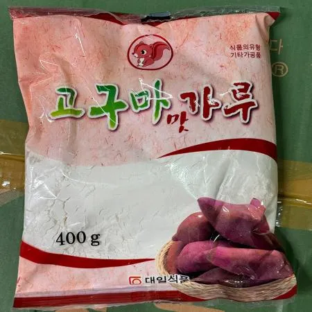 고구마전분(대일 400g) 1개 식자재 업소용 대용량 뚜레반 청은 푸르맘 고구마 대명제분 삼진식품 고구마전분 사자표 고성 이미지