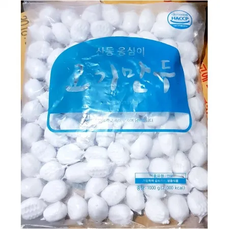 나래 옹심이만두 1K 10개 식자재 업소용 대용량 나래 새알 담두 옹심이만두 간 나래푸드 보성 식자재 칼국수 이미지