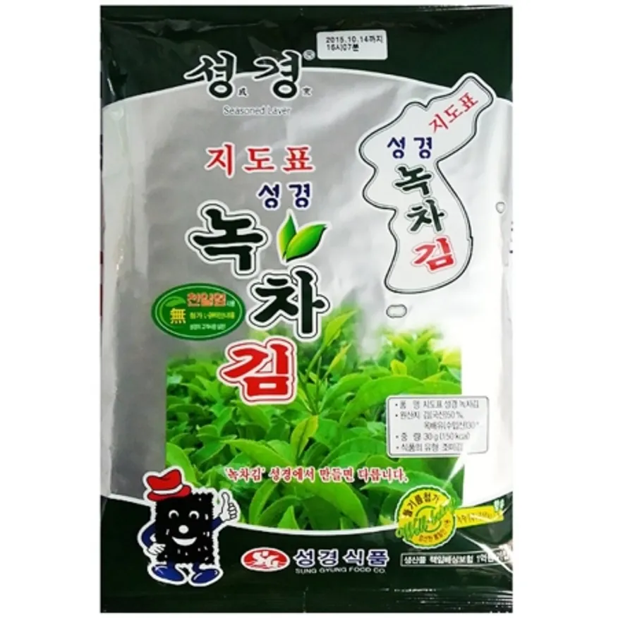 조미 녹차전장김(성경 30g) 10개 식자재 업소용 대용량 대천김 햇 한나네김 년 영동푸드 두번구운 해농 월생산 이미지