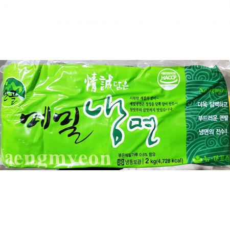 냉면(메밀 뉴마포 2K) X6 업소용 식자재 대용량 비빔냉면 물냉면 면 냉동면 냉면전문점 여름메뉴 메밀냉면