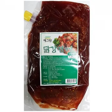 닭강정소스(예그린 2.2K) 6개 식자재 업소용 대용량 예그린 바로 청우 푸른 닭강정소스 데리야끼 액상소스 닭꼬치 식자재