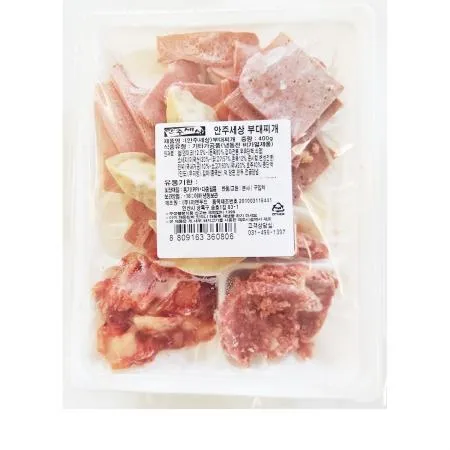 안주세상 부대찌개(400g) 식당용 식자재 업소용 대용량 술안주 즉석부대찌개 냉동찌개 찌개 간편식