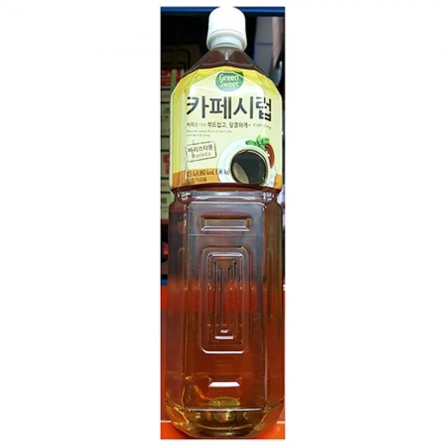 카페시럽(대상 1.5L) 1개 식자재 업소용 대용량 대상 모닌 별코리아 커피 메티에 카페시럽 비쉐프 푸드웰 롯데 이미지