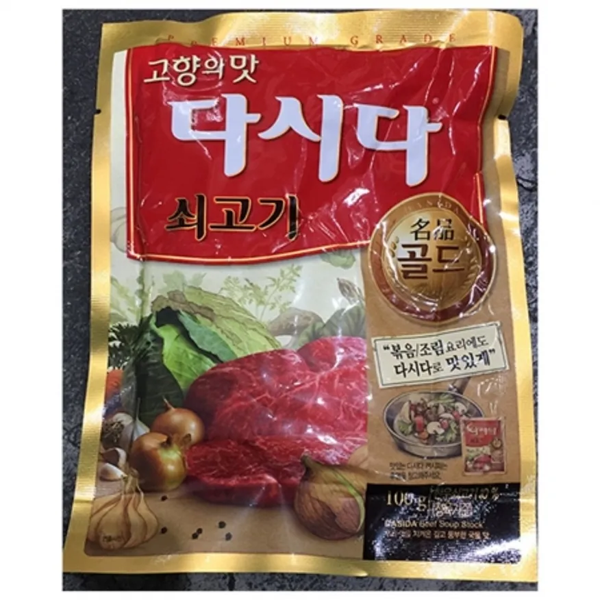 쇠고기다시다 골드(백설 100g) 40개 식자재 업소용 대용량 제일제당 다시다 쇠고기 백설 쇠고기다시다 고향의맛 업소용 미담채 이미지