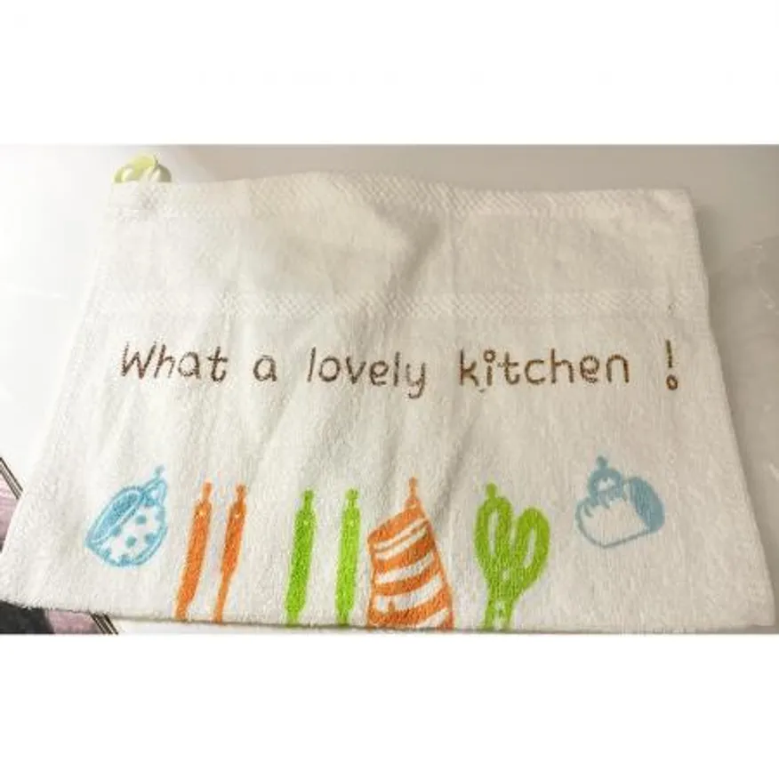 고리타올(해피키친 흰색 고리) 키친타올 주방타올 업소용타올 흰색타올 해피키친타올 식당용타올 카페용타올 면행주 위생행주 이미지