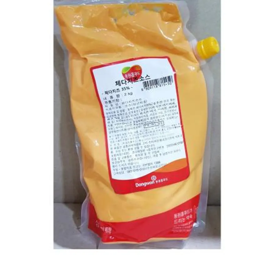 체다치즈소스( 삼조 2k) 치즈소스 체다소스 업소용 식자재 대용량 피자집 레스토랑소스 나쵸소스 딥핑소스 이미지