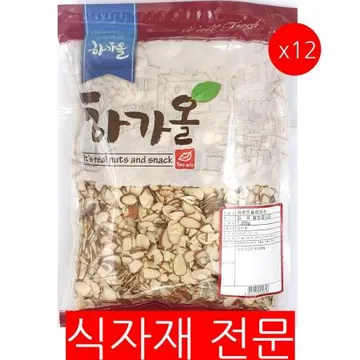 아몬드슬라이스(1K) 12개 식자재 업소용 대용량 아몬드 견과류 년 년산 머거본 의정부시 다맘 제이큐 통