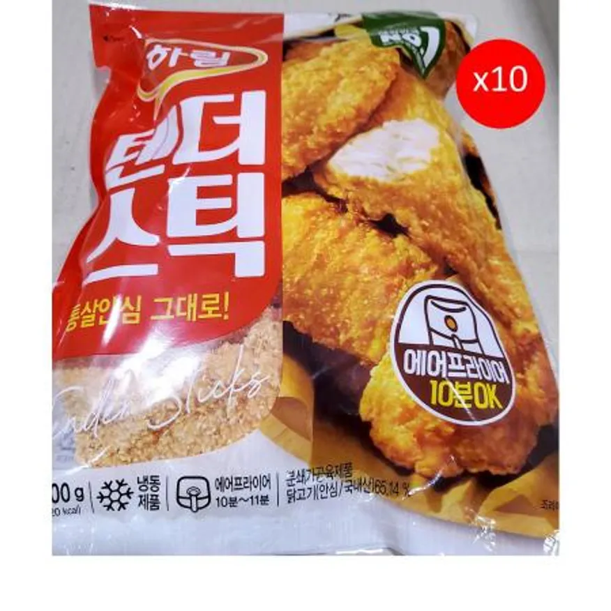 하림 텐더스틱(1K) X10 하림텐더스틱 치킨텐더 업소용 식자재 대용량 냉동식품 간식 식당 닭고기 이미지