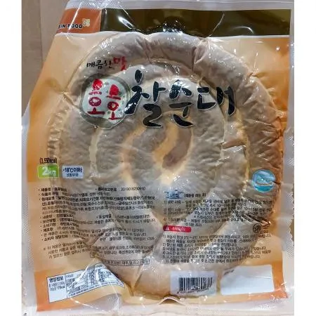 호호찰순대(성빈식품 냉동 2K) 5개 식자재 업소용 대용량 튀김 전문점 당일발송 형제 초생강 카레 마트 업소용 딸기잼