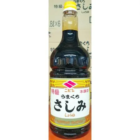 니비시쇼유 사시미간장 1.8L 6개 식자재 업소용 대용량 니비시쇼유 치엔 간장 니비시 제이큐 모리타 국내생산 붕어 기꼬만 이미지